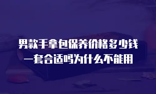 男款手拿包保养价格多少钱一套合适吗为什么不能用