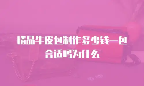 精品牛皮包制作多少钱一包合适吗为什么