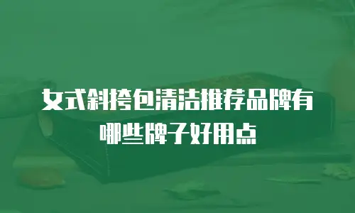 女式斜挎包清洁推荐品牌有哪些牌子好用点