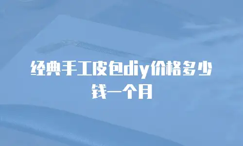 经典手工皮包diy价格多少钱一个月