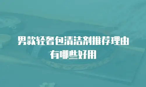 男款轻奢包清洁剂推荐理由有哪些好用