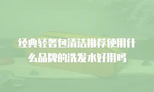 经典轻奢包清洁推荐使用什么品牌的洗发水好用吗