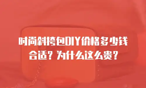 时尚斜挎包DIY价格多少钱合适？为什么这么贵？