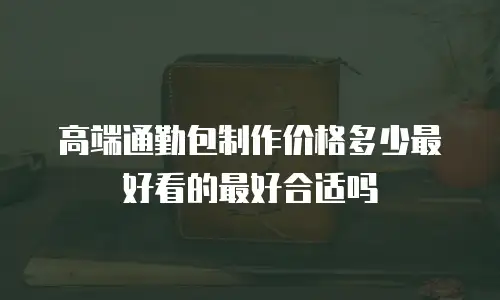 高端通勤包制作价格多少最好看的最好合适吗