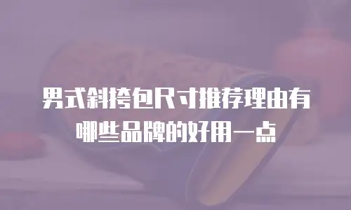 男式斜挎包尺寸推荐理由有哪些品牌的好用一点