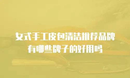 女式手工皮包清洁推荐品牌有哪些牌子的好用吗