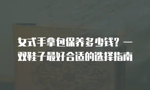 女式手拿包保养多少钱？一双鞋子最好合适的选择指南