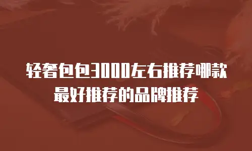 轻奢包包3000左右推荐哪款最好推荐的品牌推荐