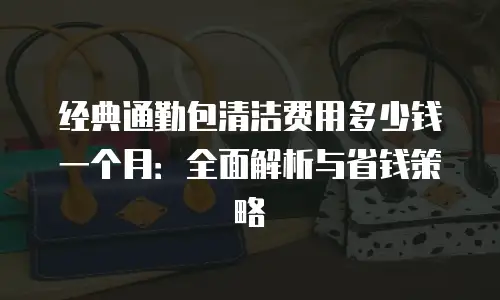 经典通勤包清洁费用多少钱一个月：全面解析与省钱策略