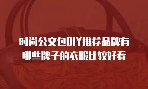 时尚公文包DIY推荐品牌有哪些牌子的衣服比较好看