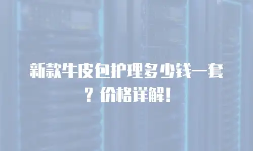 新款牛皮包护理多少钱一套？价格详解！