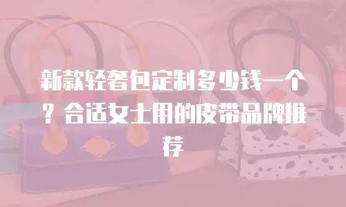 新款轻奢包定制多少钱一个？合适女士用的皮带品牌推荐