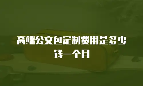 高端公文包定制费用是多少钱一个月
