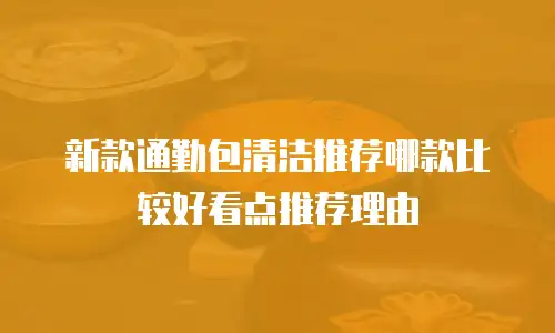 新款通勤包清洁推荐哪款比较好看点推荐理由