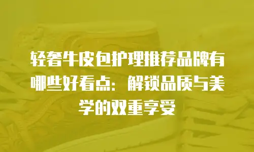 轻奢牛皮包护理推荐品牌有哪些好看点：解锁品质与美学的双重享受