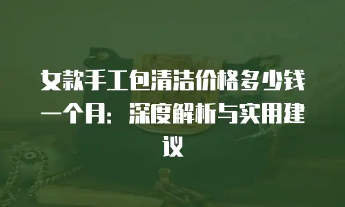 女款手工包清洁价格多少钱一个月：深度解析与实用建议
