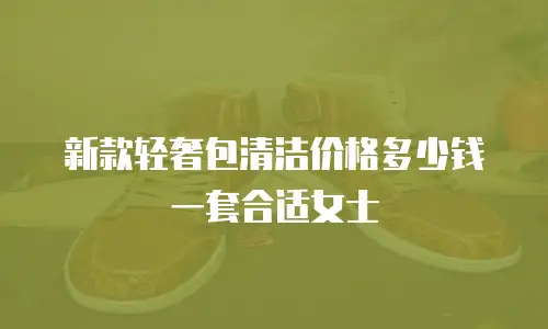 新款轻奢包清洁价格多少钱一套合适女士