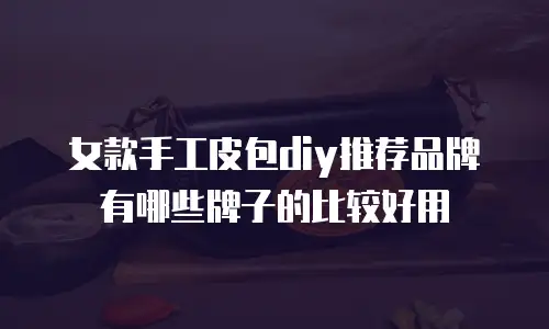 女款手工皮包diy推荐品牌有哪些牌子的比较好用