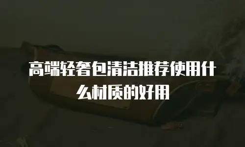 高端轻奢包清洁推荐使用什么材质的好用