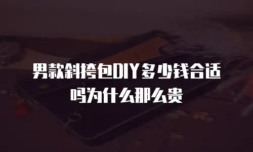 男款斜挎包DIY多少钱合适吗为什么那么贵