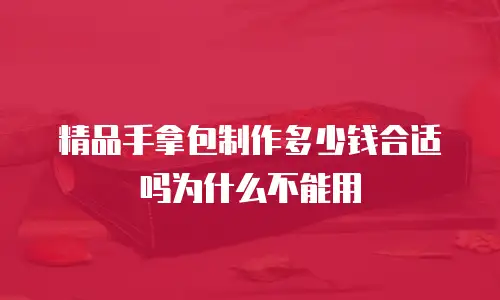 精品手拿包制作多少钱合适吗为什么不能用