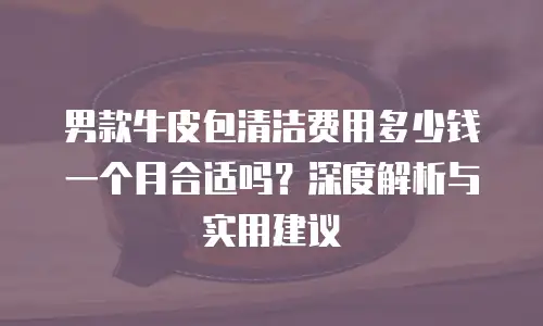 男款牛皮包清洁费用多少钱一个月合适吗？深度解析与实用建议