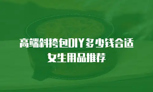 高端斜挎包DIY多少钱合适女生用品推荐