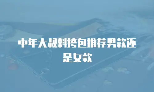 中年大叔斜挎包推荐男款还是女款