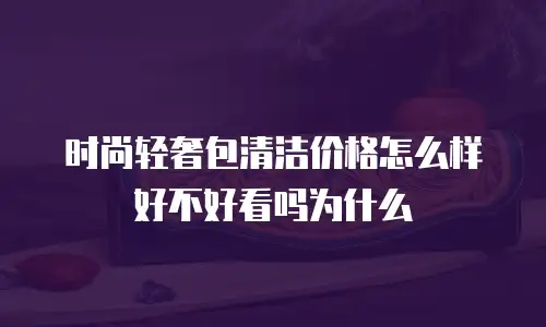 时尚轻奢包清洁价格怎么样好不好看吗为什么