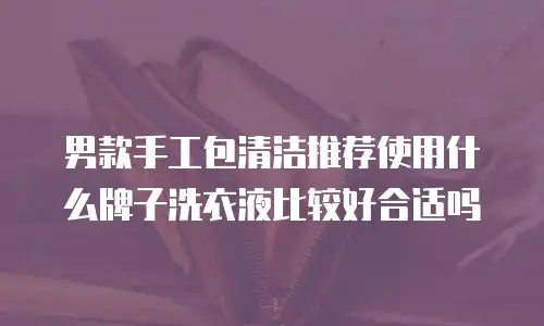 男款手工包清洁推荐使用什么牌子洗衣液比较好合适吗