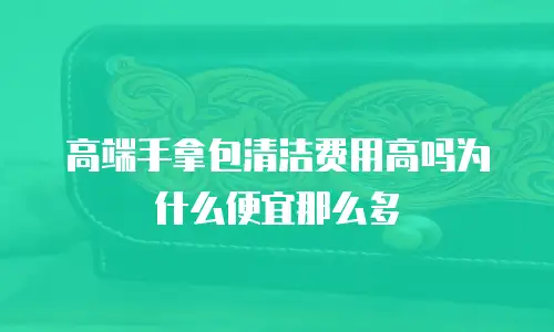 高端手拿包清洁费用高吗为什么便宜那么多