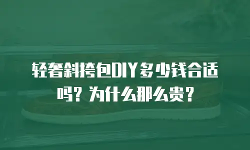 轻奢斜挎包DIY多少钱合适吗？为什么那么贵？