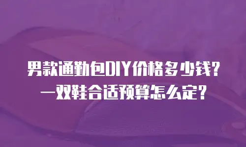男款通勤包DIY价格多少钱？一双鞋合适预算怎么定？