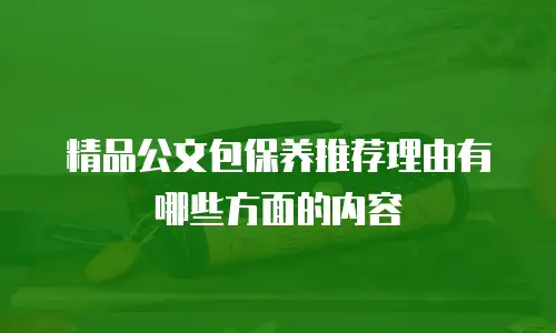 精品公文包保养推荐理由有哪些方面的内容
