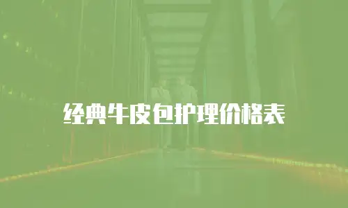经典牛皮包护理价格表