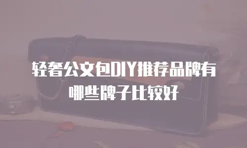 轻奢公文包DIY推荐品牌有哪些牌子比较好