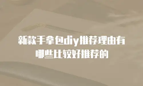 新款手拿包diy推荐理由有哪些比较好推荐的