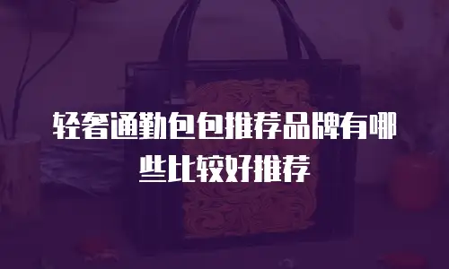 轻奢通勤包包推荐品牌有哪些比较好推荐