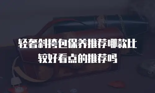 轻奢斜挎包保养推荐哪款比较好看点的推荐吗