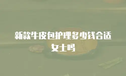 新款牛皮包护理多少钱合适女士吗