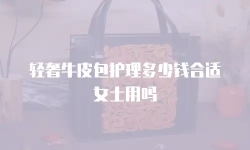 轻奢牛皮包护理多少钱合适女士用吗