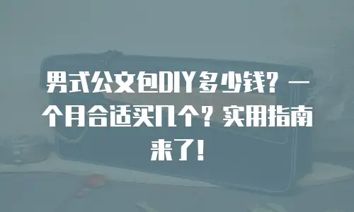 男式公文包DIY多少钱？一个月合适买几个？实用指南来了！