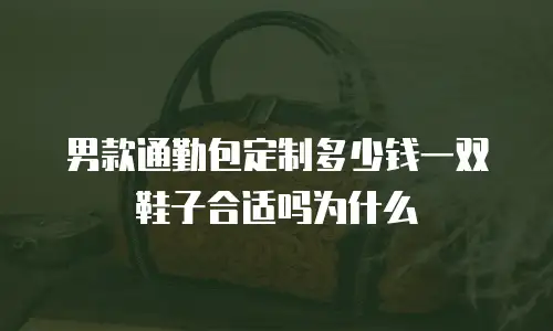 男款通勤包定制多少钱一双鞋子合适吗为什么