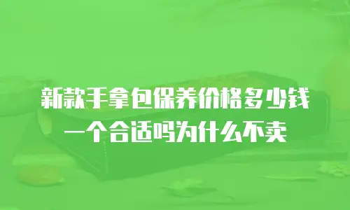 新款手拿包保养价格多少钱一个合适吗为什么不卖