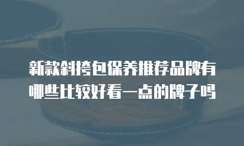 新款斜挎包保养推荐品牌有哪些比较好看一点的牌子吗
