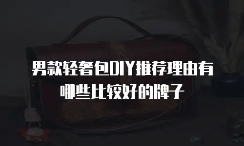 男款轻奢包DIY推荐理由有哪些比较好的牌子