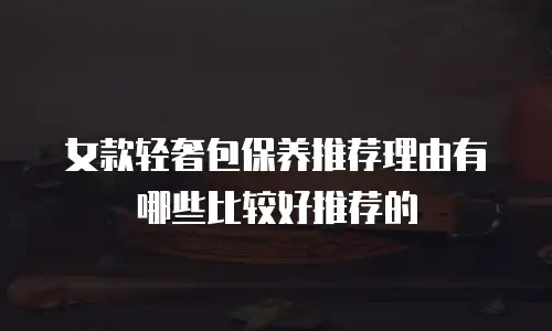 女款轻奢包保养推荐理由有哪些比较好推荐的