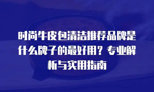 时尚牛皮包清洁推荐品牌是什么牌子的最好用？专业解析与实用指南