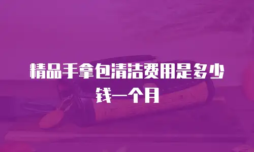 精品手拿包清洁费用是多少钱一个月