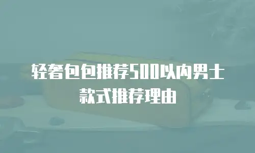 轻奢包包推荐500以内男士款式推荐理由